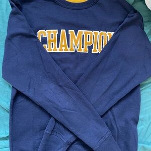 Champion Blue and Yellow Sweatshirt